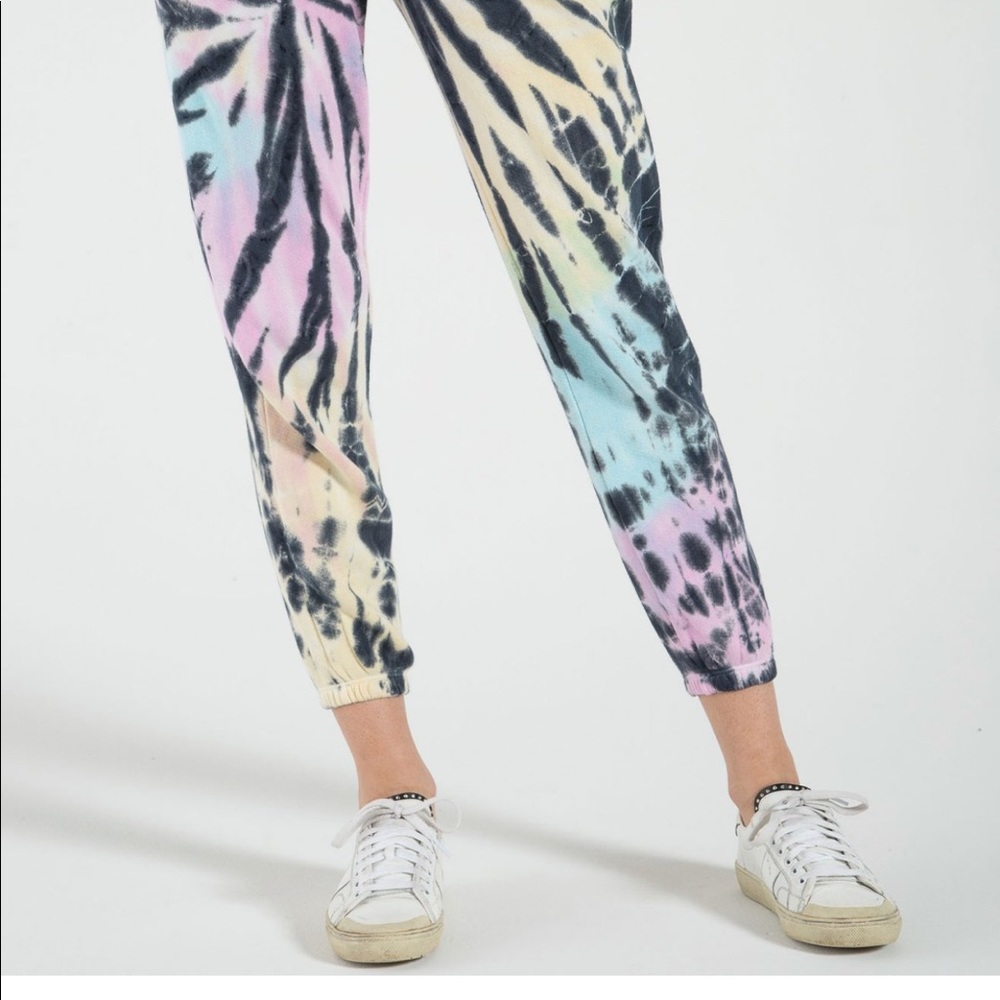 n:PHILANTHROPY Black and Green Track Pants with Tapered Fit